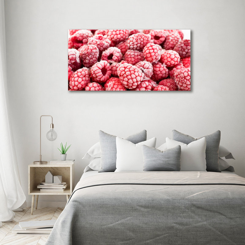Frozen Raspberries - Wrapped Canvas Print, 70cm H x 140cm W