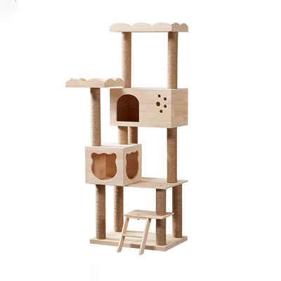 6 Tiers Cat Tree with Condons,Perch,Scratching Posts