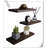 6 Piece Solid Wood Floating Shelf with Reclaimed Wood-766703858