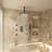 Ceiling Mounted Pressure Balanced Luxury Complete Shower System with Digital Display and Rough-in Valve-105831524