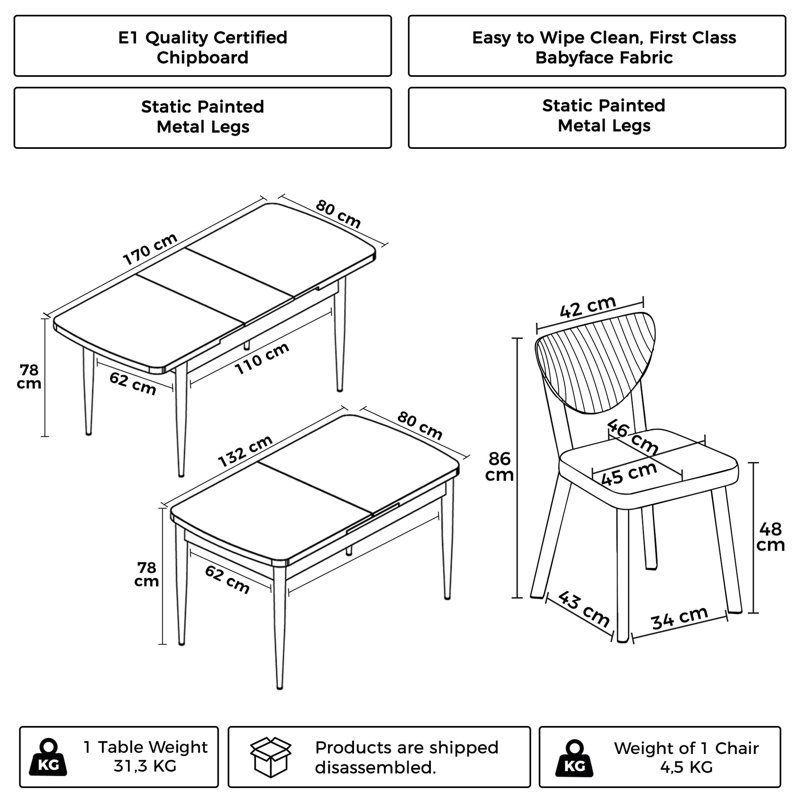 6 - Person Dining Set