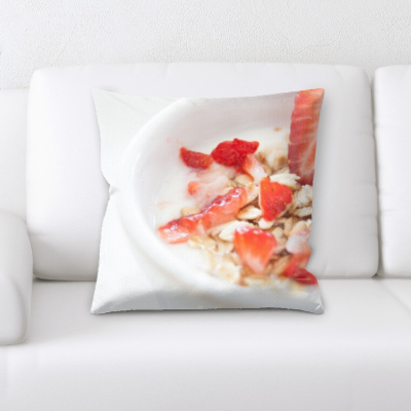 Appetizing Food Microsuede Reversible Throw Pillow