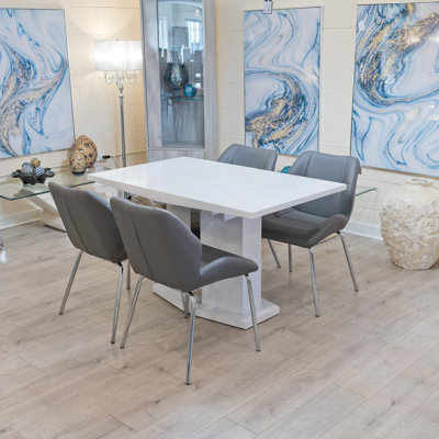 Hadid 4 - Person Butterfly Leaf Dining Set
