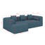 Canapé modulaire de 101,2 po, canapé modulaire entièrement comprimé, canapé à combinaison libre avec siège profond et deux poches latérales-435751347