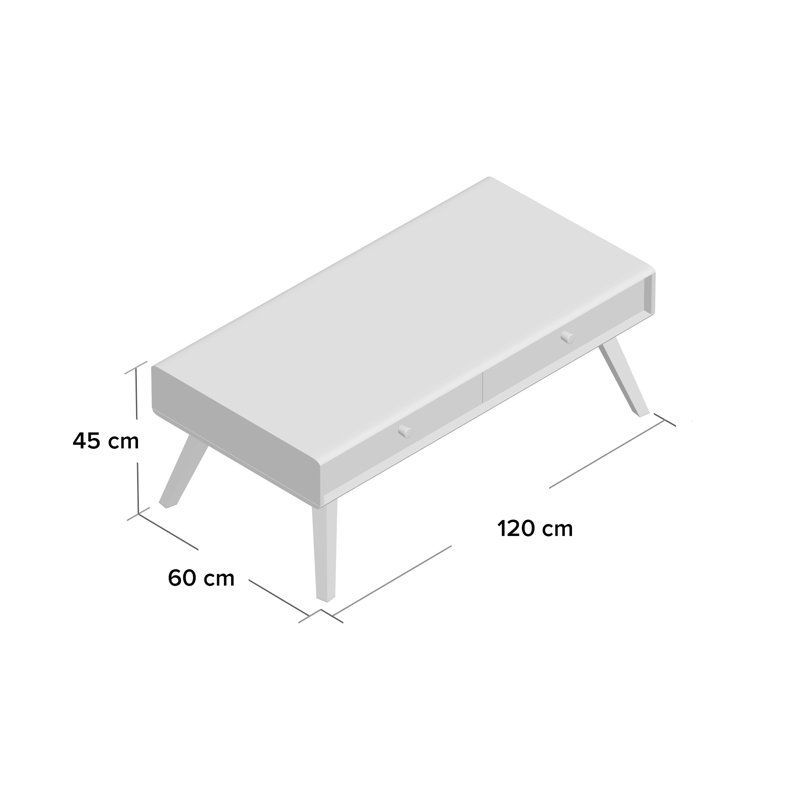 Allensworth Four Leg Coffee Table