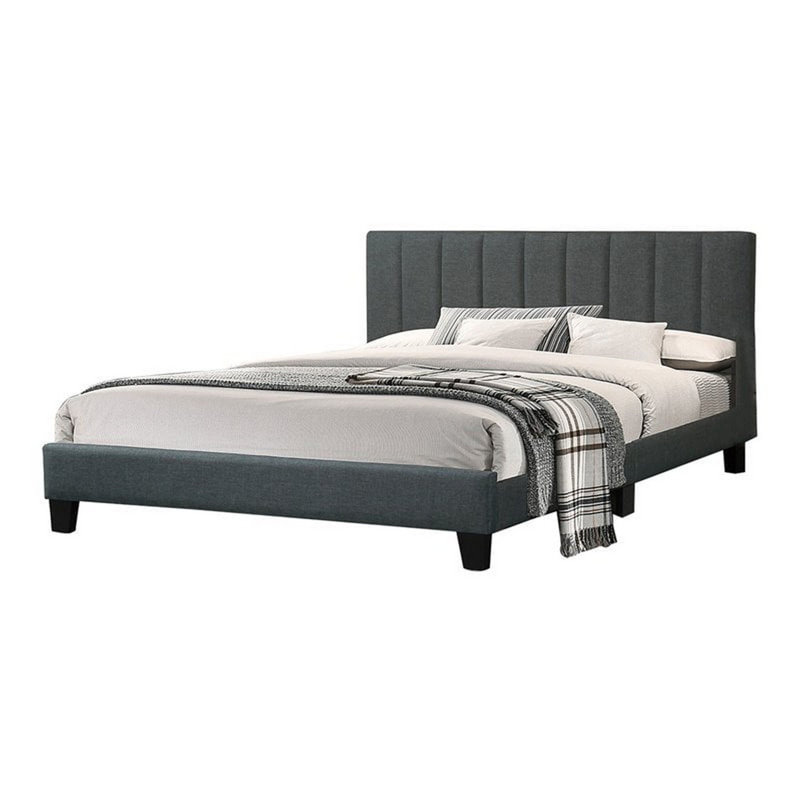 Lit plateforme double tapissier baies