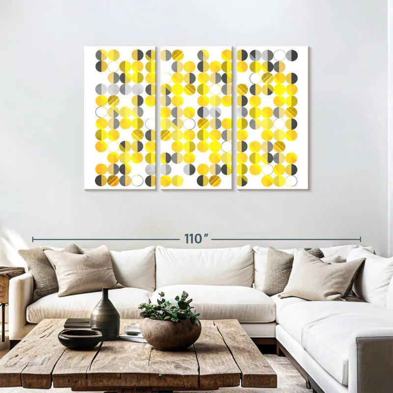 Avery Molecular Abstract Geometric, 48" H x 74" W