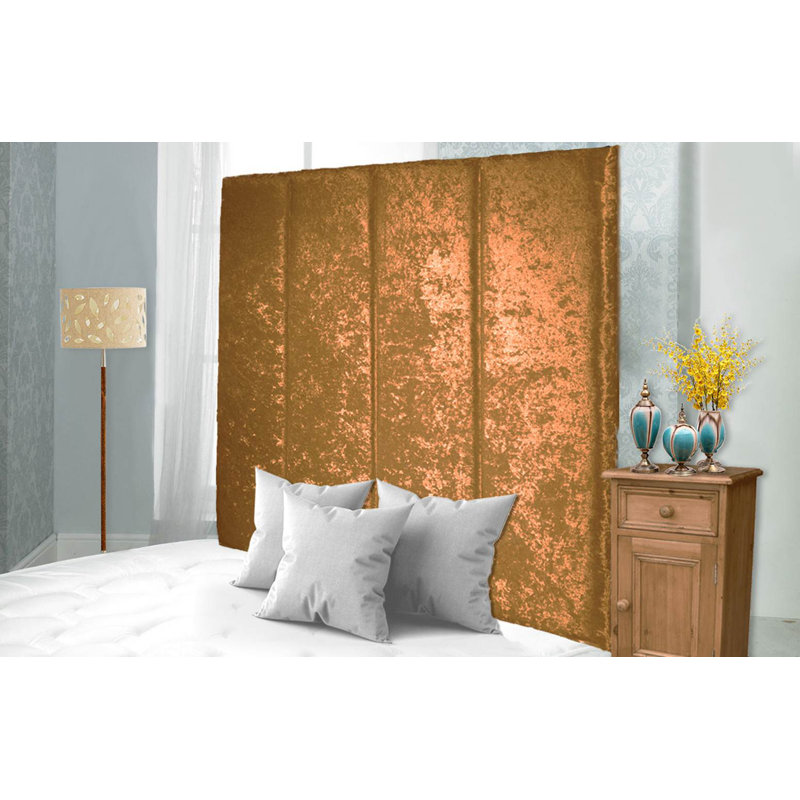 Schaffer Upholstered Headboard, Double (4'6), Gold