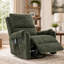 Fauteuil de chambre de bébé inclinable avec massage - Fauteuil inclinable pivotant avec poche latérale et dossier réglable-1595957004