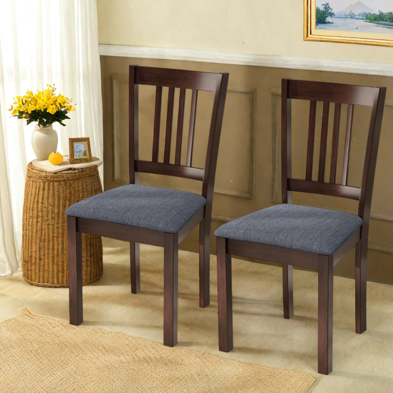 Chaises de salle à manger confortables, style moderne en bois d'hévéa pour la maison de cuisine