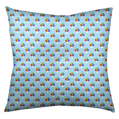 Coussin de sol Katelyn Elizabeth Argyle Rainbow