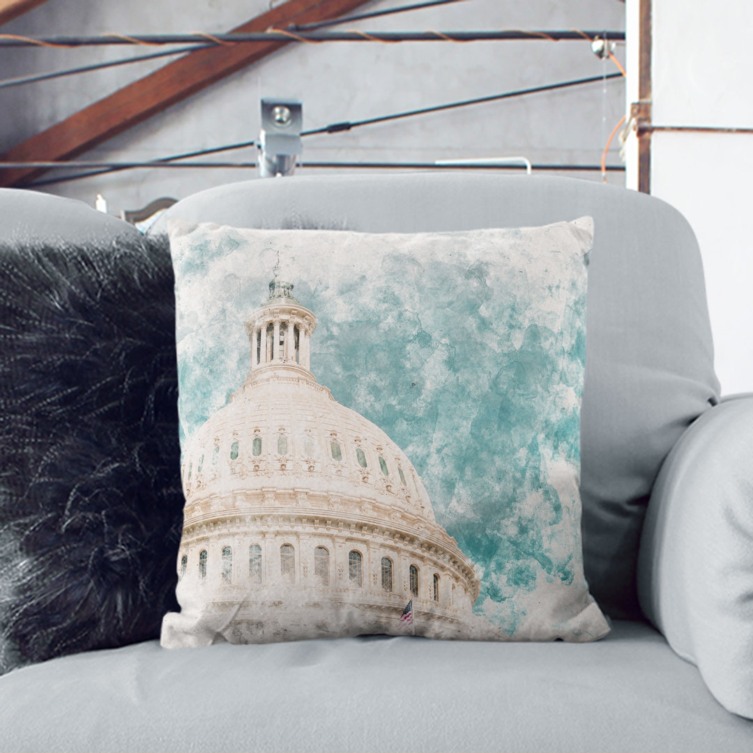 Capitol Hill White House Cushion with Filling
