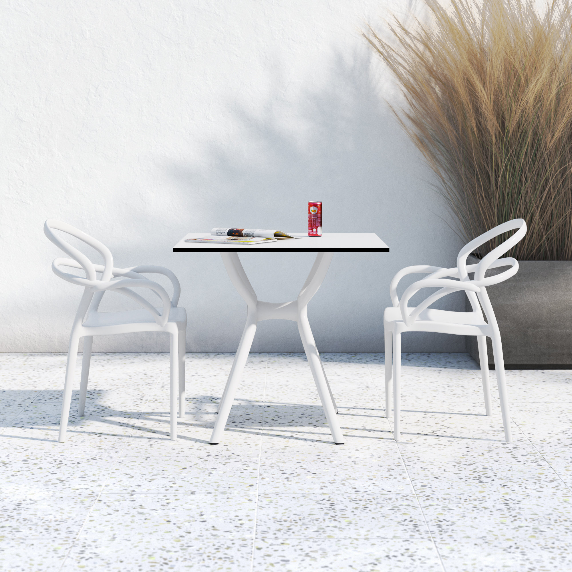 Farrah Square 2 - Person 31.5" Long Bistro Set