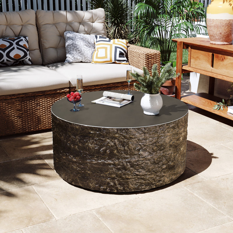28''Outdoor Round Magnesium Oxide Coffee Table