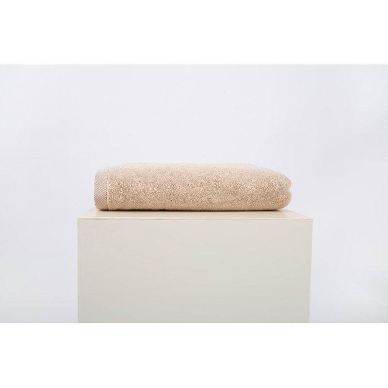Drap de bain 100% coton Ebrahima, Blanc