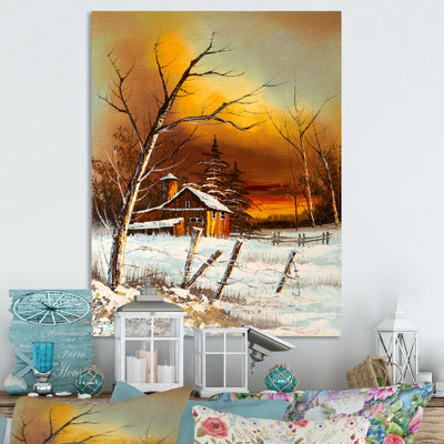«Idyllic Cottage in Countryside», reproduction d'art sur toile