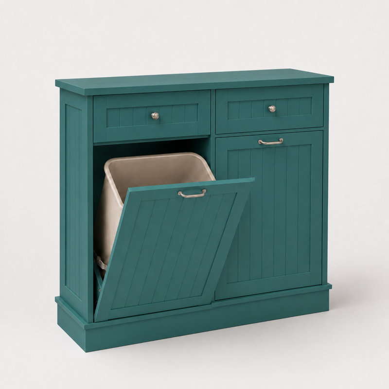 Armoire poubelle inclinable Havant, Green