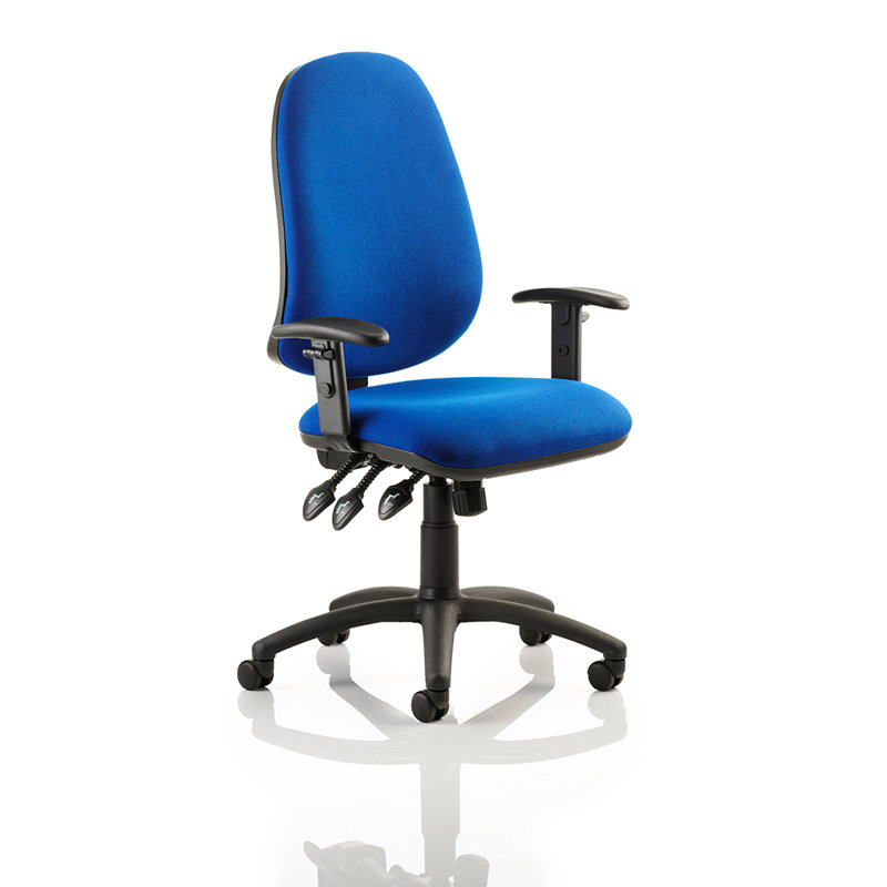 Novus III Polyester Blend Office Chair, Blue