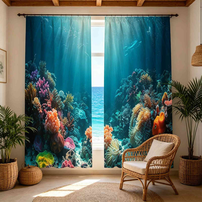 Kbndieu Trendy Printed Patterns with A Strong Decorative Look Light Blocking Curtains for Dorm Rooms, A