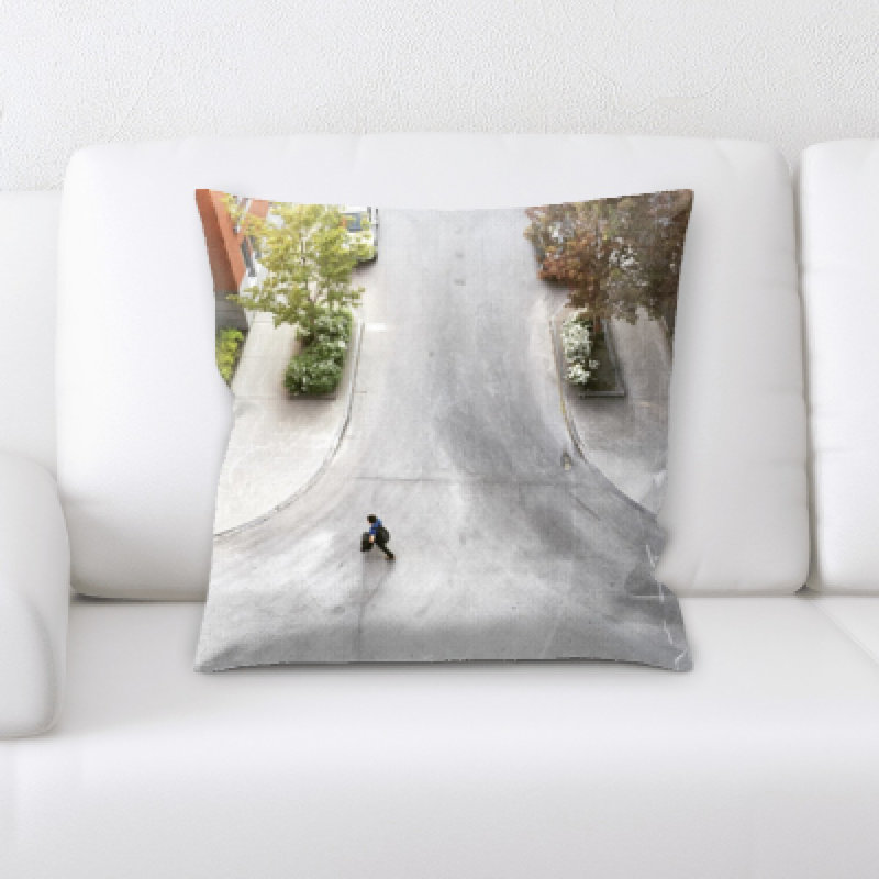 Flat Aerial Shots Microsuede Reversible Throw Pillow