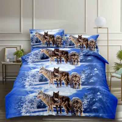 Villalobos Polyester Wildlife Duvet Cover Set with Pillowcases Included