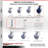 4 Piece Solid Poly Caster Set