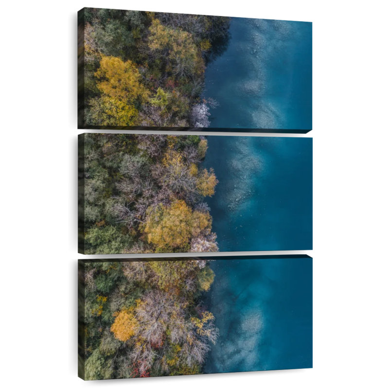 Masam Forest Along Lake Thun, 38" H x 24" W