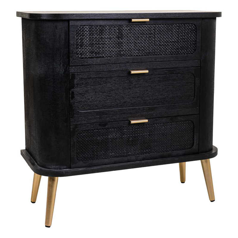 Schiff 3 Drawer Bedside Table