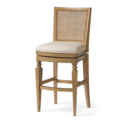 Maven Lane Sonoma Swivel Stool With Fabric Upholstery