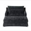 Canapé-lit en chenille, canapé Cama de 59,5 pouces, canapé-lit, canapé causeuse, canapé décontracté avec surface texturée et deux coussins, convient au salon-966981233