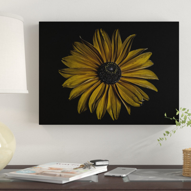 « tournesol bold », reproduction de photo sur toile tendue, H 14 po x l 19 po x P 2 po