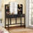 Makeup Vanity With 2 Storage Drawers,Vanity Desk With Mirror And Lights-1510418444