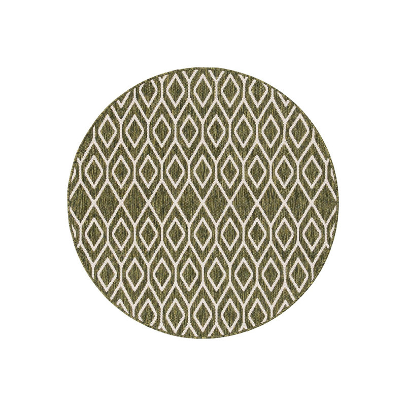 Turks and Caicos Indoor/Outdoor Rug, Round 4'1"