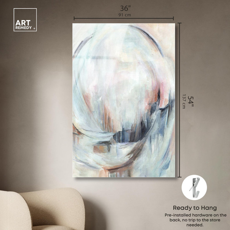 Impression sur toile Waters Modern Decor par Art Remedy, H 54 po x l 36 po