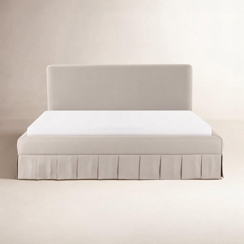 Maren Queen Bed Beige, Queen, Beige