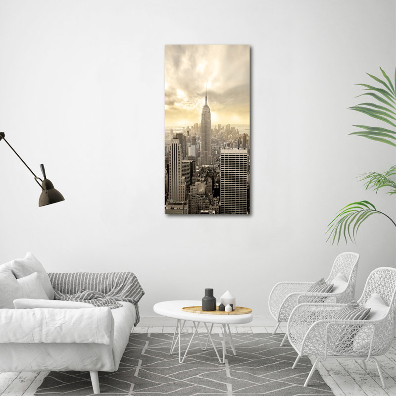 Manhattan New York - Wrapped Canvas Print