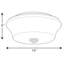 Plafonnier encastré simple 2 lumières 14 po Tashina-23857744