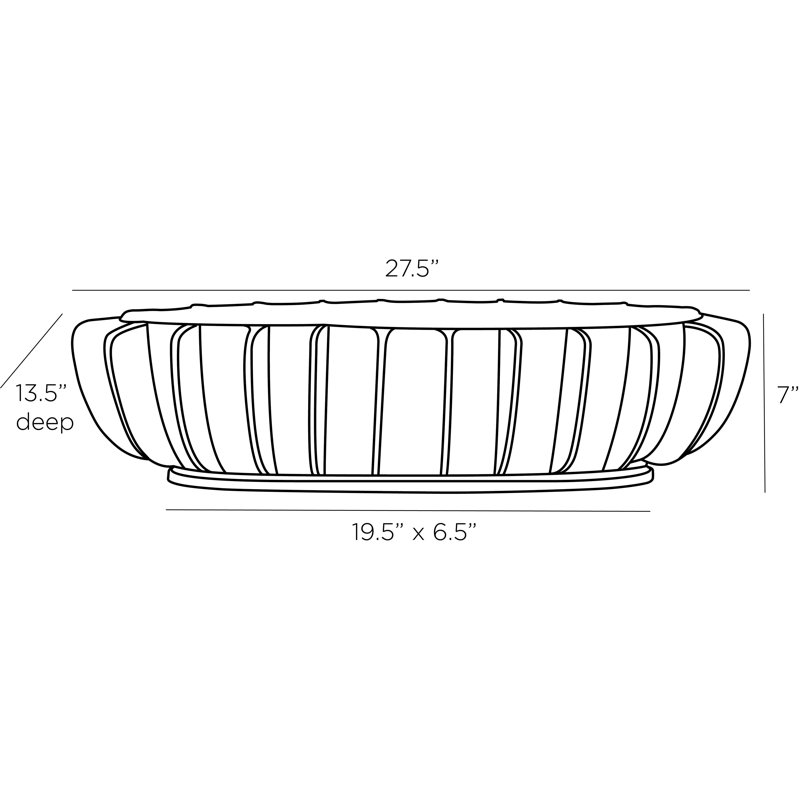 Renzo Aluminum Decorative Bowl