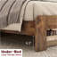 Base de lit plateforme en bois-840176265