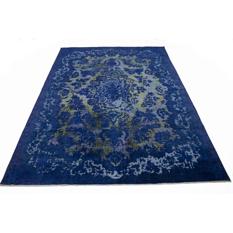 Tapis oriental bleu unique 10X14 Soso