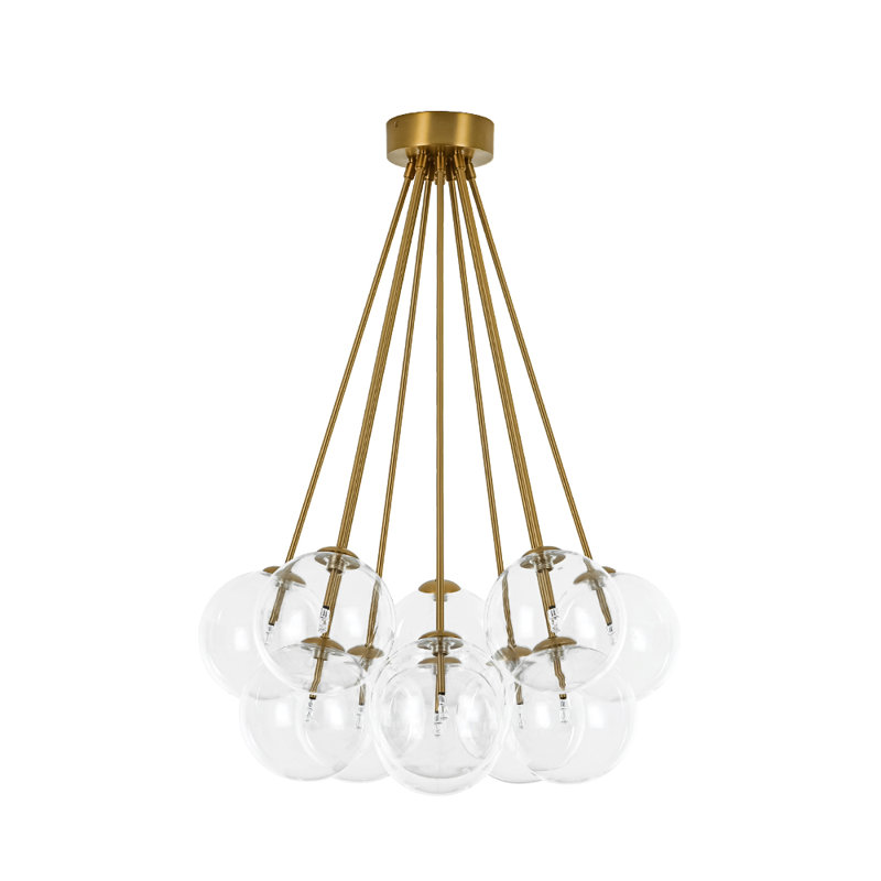 Plafonnier semi-encastré 11 lumières