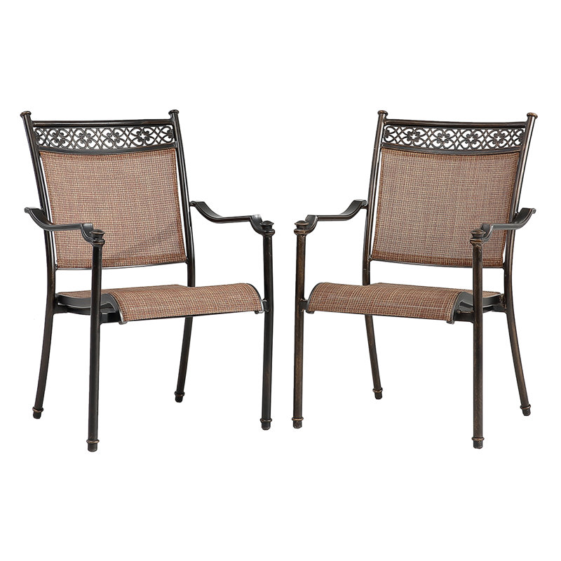 Fauteuil de salle à manger Sumyeg, Brun