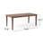 DINING TABLE WITH SQUARE LEG