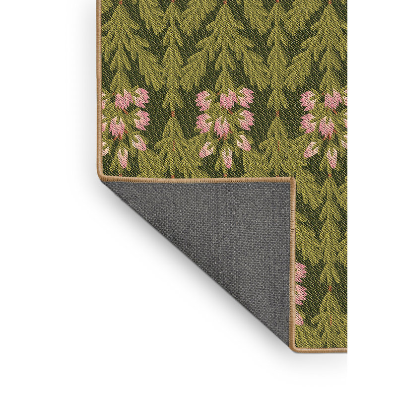 Performance Wool Floral Indoor Rug, Rectangle 8' x 12'