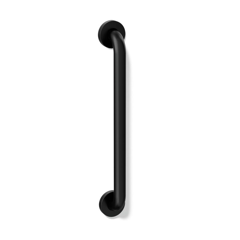 Barre d'appui contemporaine, Noir mat, L 18 po