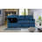 Sorrelle 82"W Blue Linen Fabric Reversible Sleeper Sectional Sofa With Storage Chaise-943671428