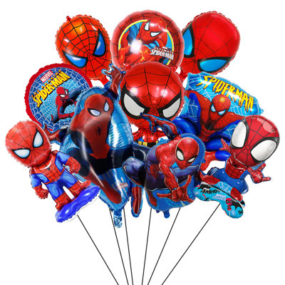 Spiderman Party Decoration Balloons, 10 pcs Spiderman Balloons