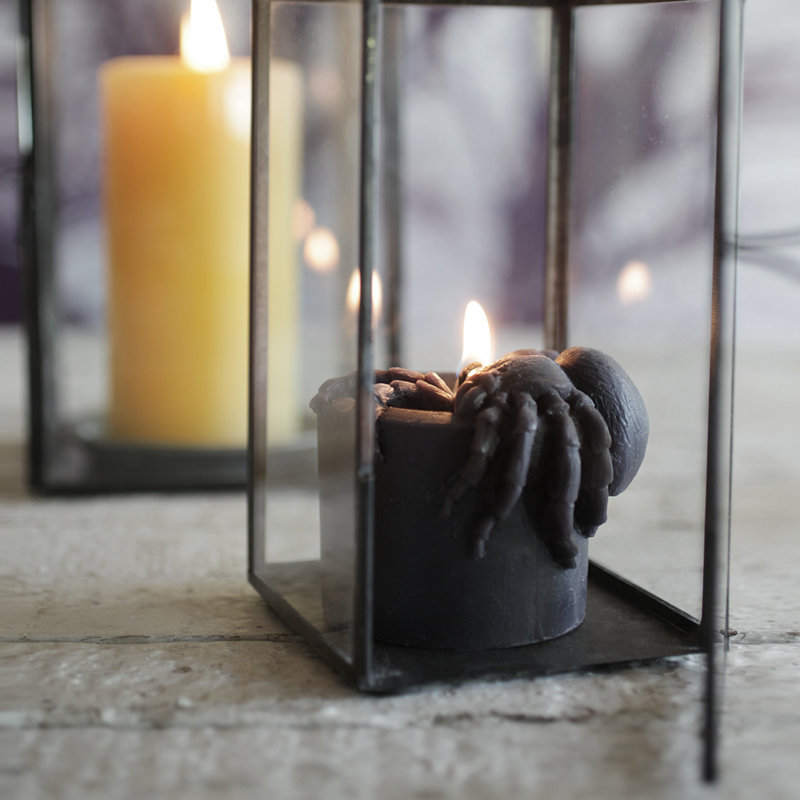 Bougie en cire d'abeille noire non parfumée