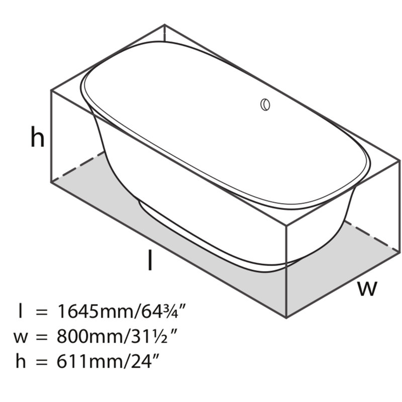 Amiata Volcanic Limestone Freestanding Soaking Bathtub, Englishcast White