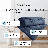 Southshore Fine Linens Vilano Down Alternative Comforter, 240 GSM Double-Brushed Microfiber Oversized All-Season Comforter with Box Stitching, Piped Edges and Corner Tabs, Full/Queen, Dark Blue-420232249-420232233